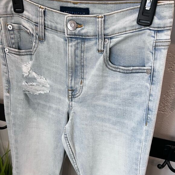 Aeropostale high rise flare Distressed Women's Jeans Size 8 - Picture 5 of 16
